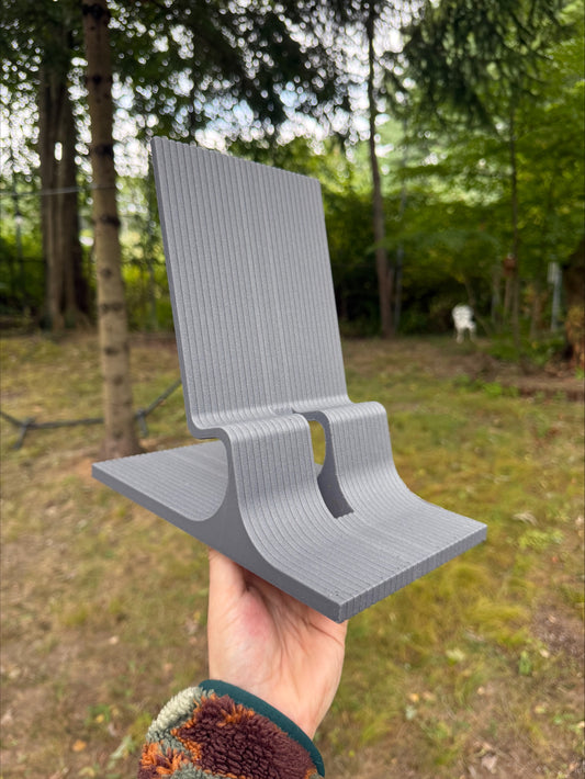 The Wave Stand (Design Files) | 3D Printable Phone Stand & Watch Charger with Hidden Cable Management